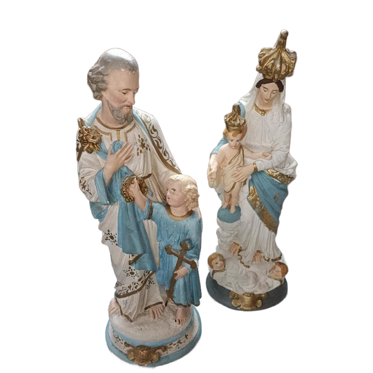 Set Heilige Beelden Christelijk Jozef Maria En Jezus 1