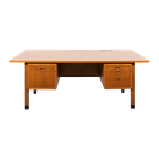 1960’S Scandinavian Modern Oak Desk / Bureau From Atvidabergs thumbnail 1