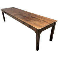 Lange Antieke Fruithouten Kloostertafel Uit Frankrijk