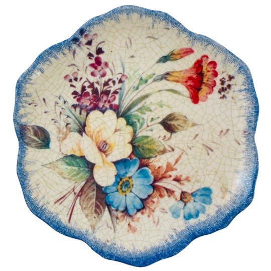 Vintage Bordje Bloemen Lami Italy Kunststof 1
