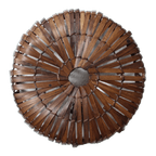 Bamboe Wandlamp Rond Bruin S thumbnail 1