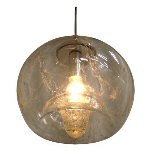 Vintage Hanglamp Doria Xl - Handgeblazen, Mid Century