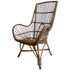 Vintage Rieten Stoel / Eenzit / Fauteuil thumbnail 1