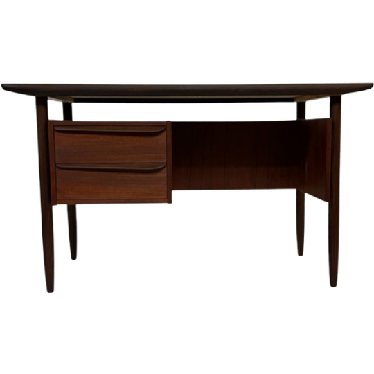 Vintage Teakhouten Bureau Van Tijsseling Voor Propos Hulmefa 1
