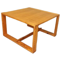 Vintage Design Grenen Salontafel, Vierkant