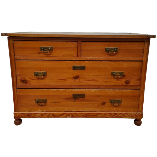 Antieke, Vintage Houten Ladekast Commode Ladekastje 716 1