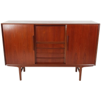 Vintage Teak Houten Wandkast | Buffetkast Deens Kast