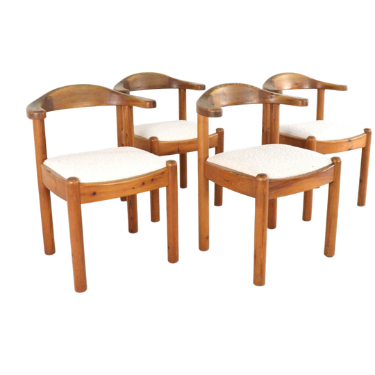 Set 4 Vamdrup Stoelen Eetkamerstoelen Deens Vintage Gestoffeerd 1