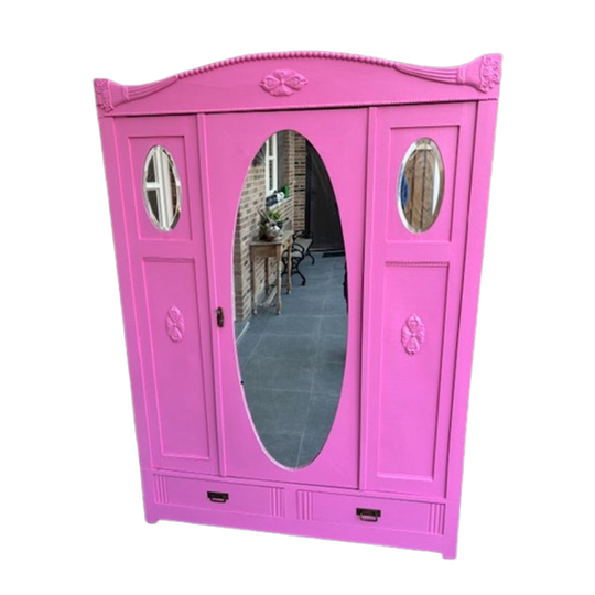 Brocante Kledingkast Pink Roze 1