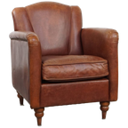 Stijlvolle Schapenleren Art Deco Fauteuil/ Armchair Met Een Tijdloos Design En Karakter thumbnail 1