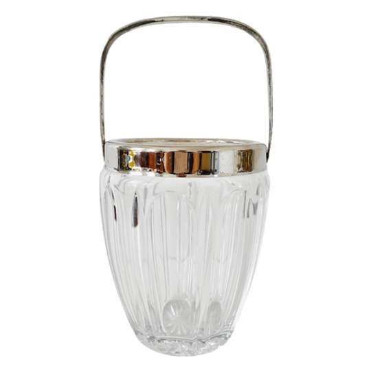 Vintage Ijsemmer Glas Chroom 1960’s 1