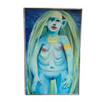 Surrealistisch Schilderij Van Een Fantasie Figuur - G. Deliège thumbnail 1