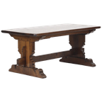 Antieke Vintage Mid-century Brutalist Eettafel thumbnail 1