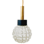 Vintage Glazen Cascade Hanglamp Zwart Goud thumbnail 1