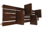 Vintage Houten Wandrek Jaren 70 Muurplank Voor Kamerplanten thumbnail 1