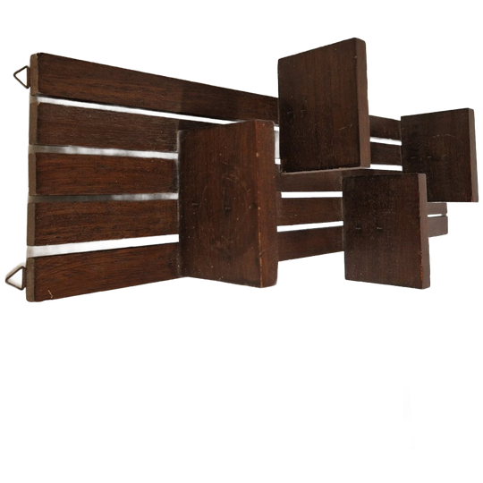 Vintage Houten Wandrek Jaren 70 Muurplank Voor Kamerplanten 1