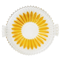 Midcentury Kristal Taartbord Schaal Walther Glas