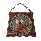 Vintage Wandhanger Edelweiss Alpen Skihut Koebel Stijl Cafe thumbnail 1