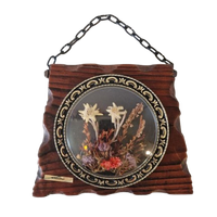 Vintage Wandhanger Edelweiss Alpen Skihut Koebel Stijl Cafe