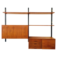 Deens Design Wandmeubel Vintage Teak Wandsysteem 1960S