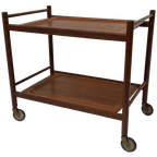 Vintage Serveerwagen Bijzettafel Jaren 60 Teak Fineer thumbnail 1