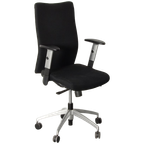 Frontseat Bureaustoel, Zwart, 1D Armsteunen thumbnail 1