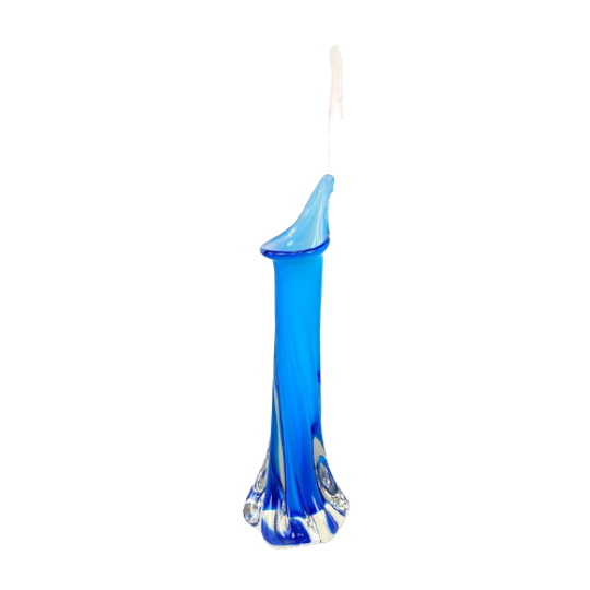 Vintage Glazen Vaas / Soliflore 1