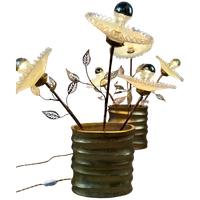 2x Hollywood Regency Bouquet Tafellamp