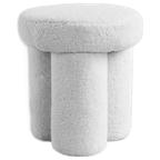 101 Copenhagen | Big Foot Stool - White Sheepskin thumbnail 1