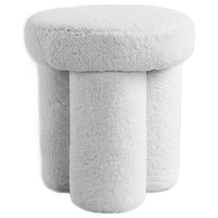 101 Copenhagen | Big Foot Stool - White Sheepskin