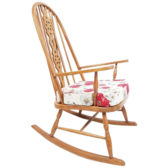Vintage Windsor Schommelstoel | Rocking Chair Antiek 1