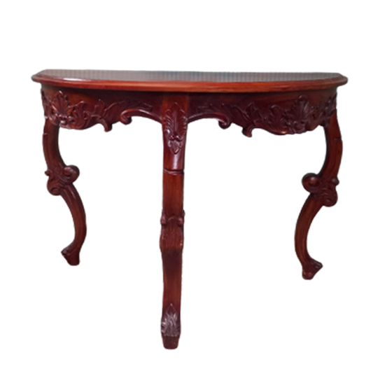 Antieke Halfronde Barok Sidetable 1