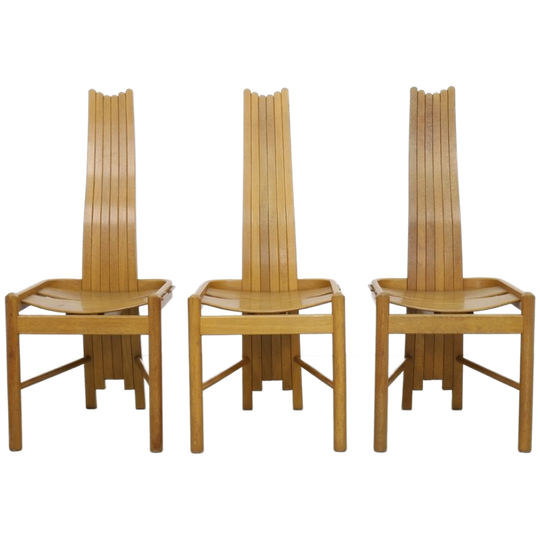 3x Vintage Eetkamerstoel By Allmilmö, 1980s 1