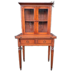 Antiek Vitrinekastje, Schrijfbureau, Secretaire thumbnail 1