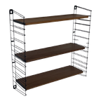Tomado Holland - Modulair Wall System With 3 Shelfs And 2 Uprights - Wood Fineer thumbnail 1