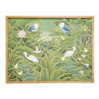 Liggende Houten Lijst Schilderij Vogels thumbnail 1