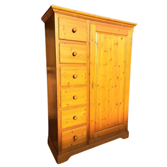 Grenen Meidenkast Kledingkast Ladekast 1