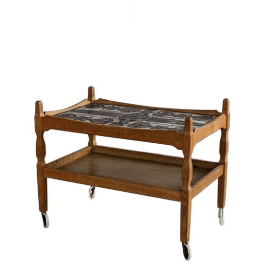 Brutalist Serveerwagen | Trolley | Jaren 60 | Deens 1