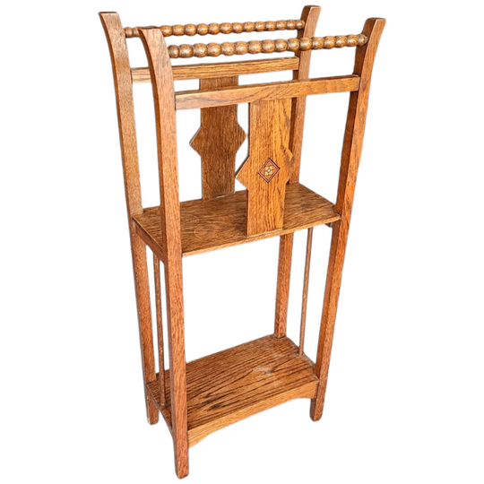 Oak Side Table / Rack 1940s 1