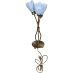 Schemerlamp Messingkleur Met 3 Bloemkapjes thumbnail 1