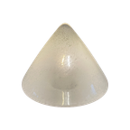 Hala Zeist Moderne Strakke Tafellamp Of Wandlamp, Wit Gespikkeld Glas Piramide. Midcentury Modern thumbnail 1