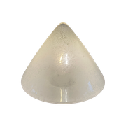 Hala Zeist Moderne Strakke Tafellamp Of Wandlamp, Wit Gespikkeld Glas Piramide. Midcentury Modern