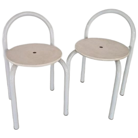 Postmoderne Italiaanse Design Stoelen Vintage Memphis. 1