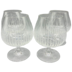 Set Kristallen Gegraveerde Cognacglazen 4 Stuks thumbnail 1