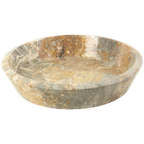 Prachtige Zware Grote Marmeren Fruitschaal Xl Natuursteen 40cm thumbnail 1