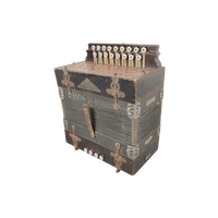 Antieke Houten Accordeon Kochamica