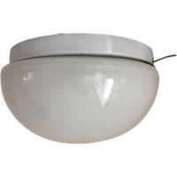 Vintage Opaline Glazen Plafonnière Massive, Jaren '70/'80