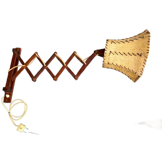 Vintage Scharnierlamp Uittreklamp Schaarlamp Jaren 60 1