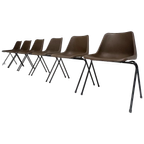 Set Van 6 Polyprop Stoelen Van Robin Day, 1960’S thumbnail 1
