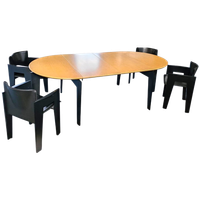 Stunning Adjustable Dining Set Arnold Merckx For Arco 1980S